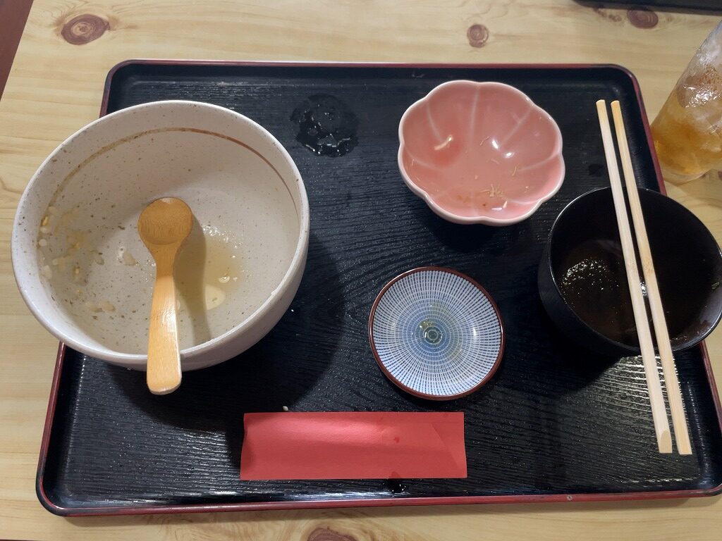 あさり丼完食